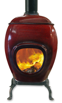 Earthfire Deep Red Firepot